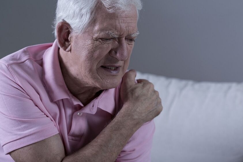Pain due to shoulder arthrosis