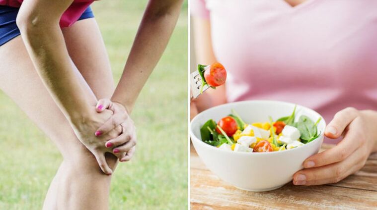 Vegetable salad for knee osteoarthritis